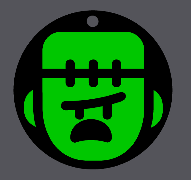 Halloween Frankenstein keychain