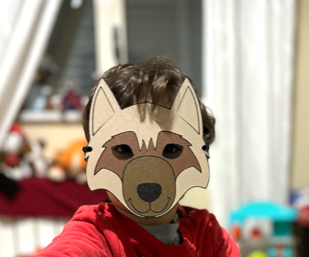 wolf mask for children