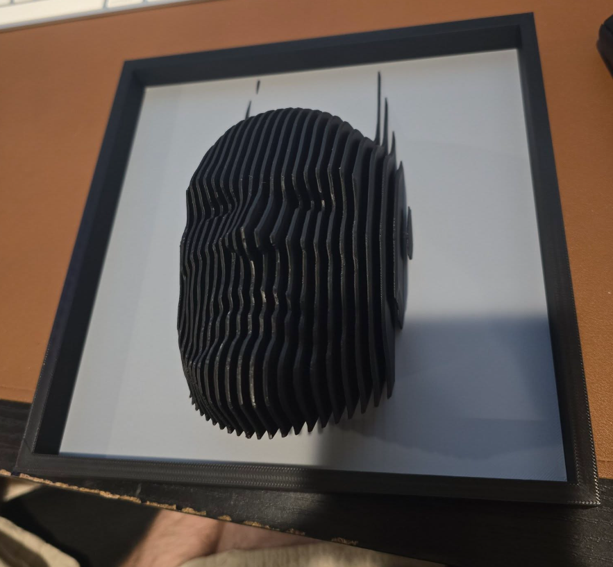 Frame for layered Sculpture