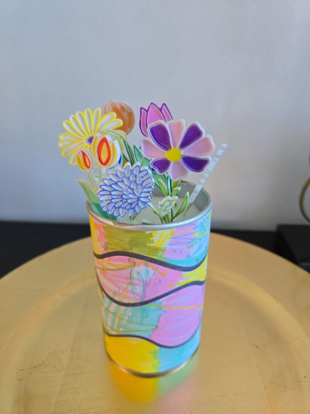 Botanical Flower Coloring Set Mark Paint Gift Idea