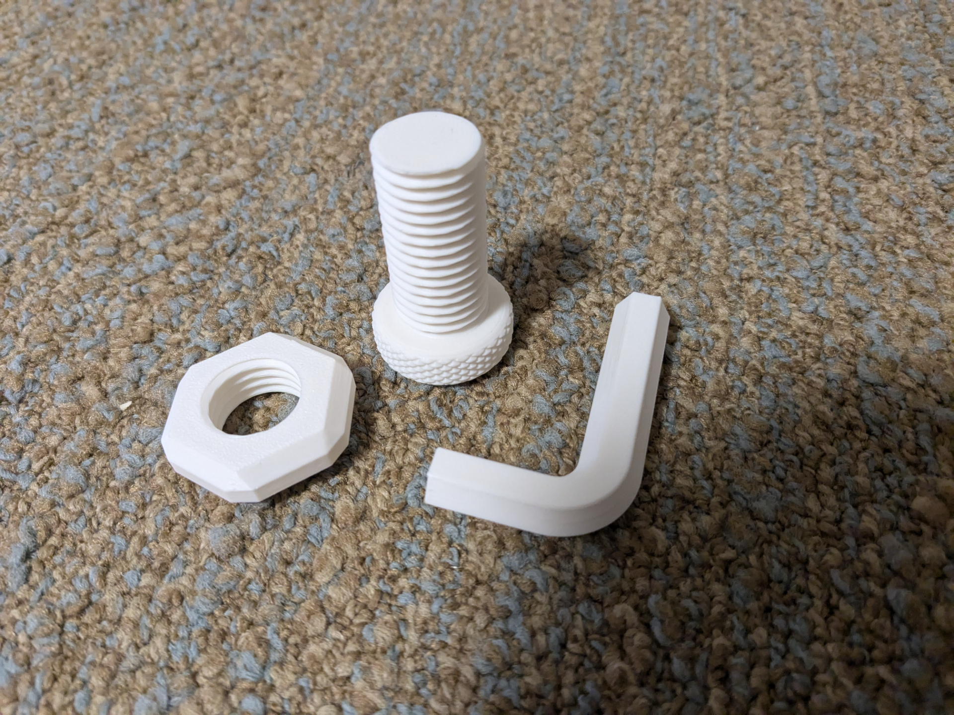 Nut and Bolt with Allen Key Fidget