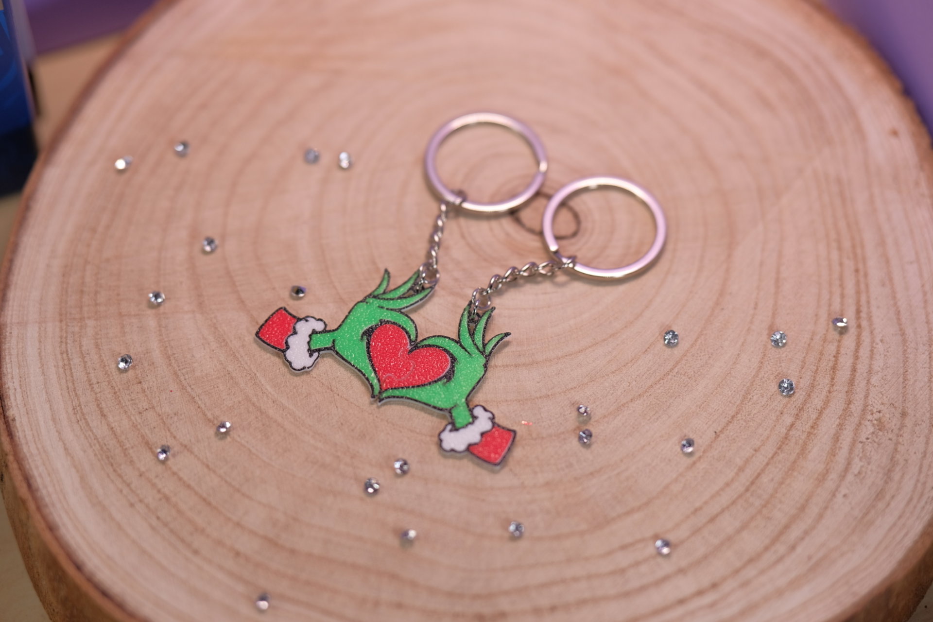 Grinch keychains - NO AMS NEEDED