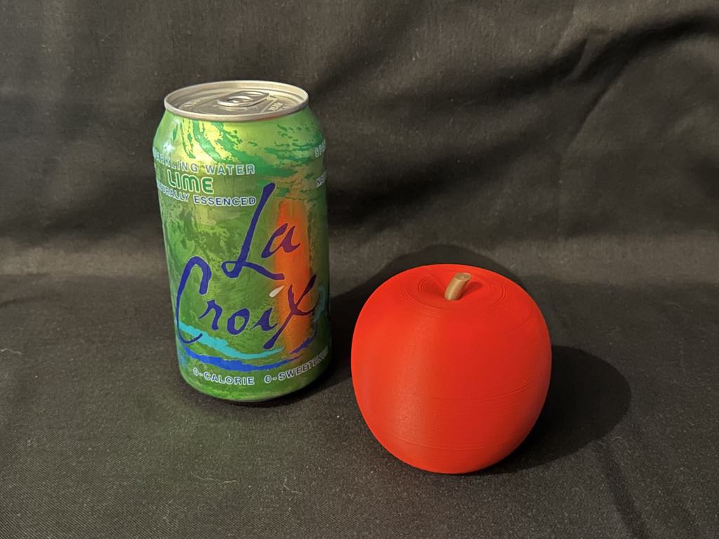 2 Color Apple Shaped Threaded Container