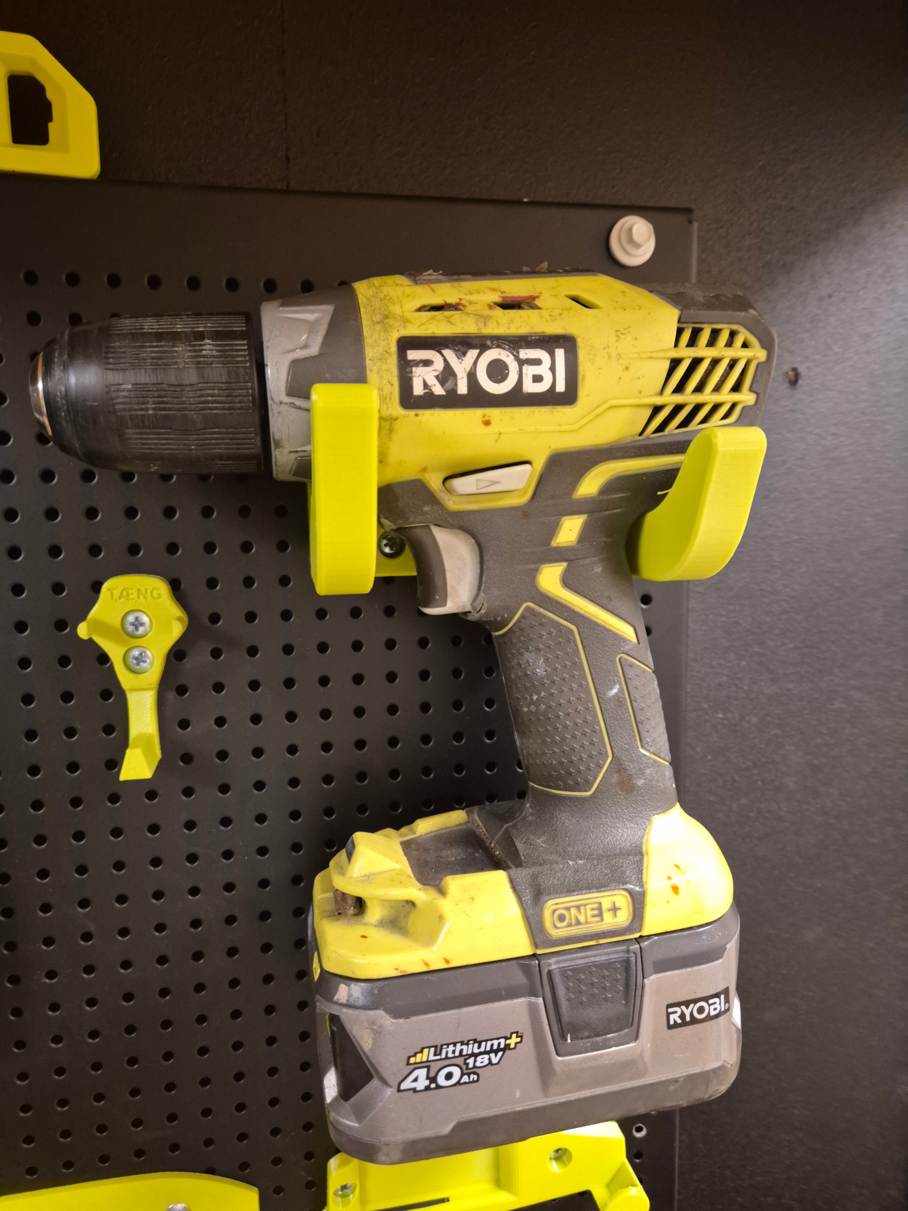 Ryobi Drill Holder - Peg Board (12mm)