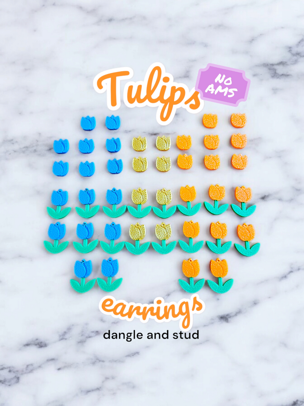 Tulips earrings