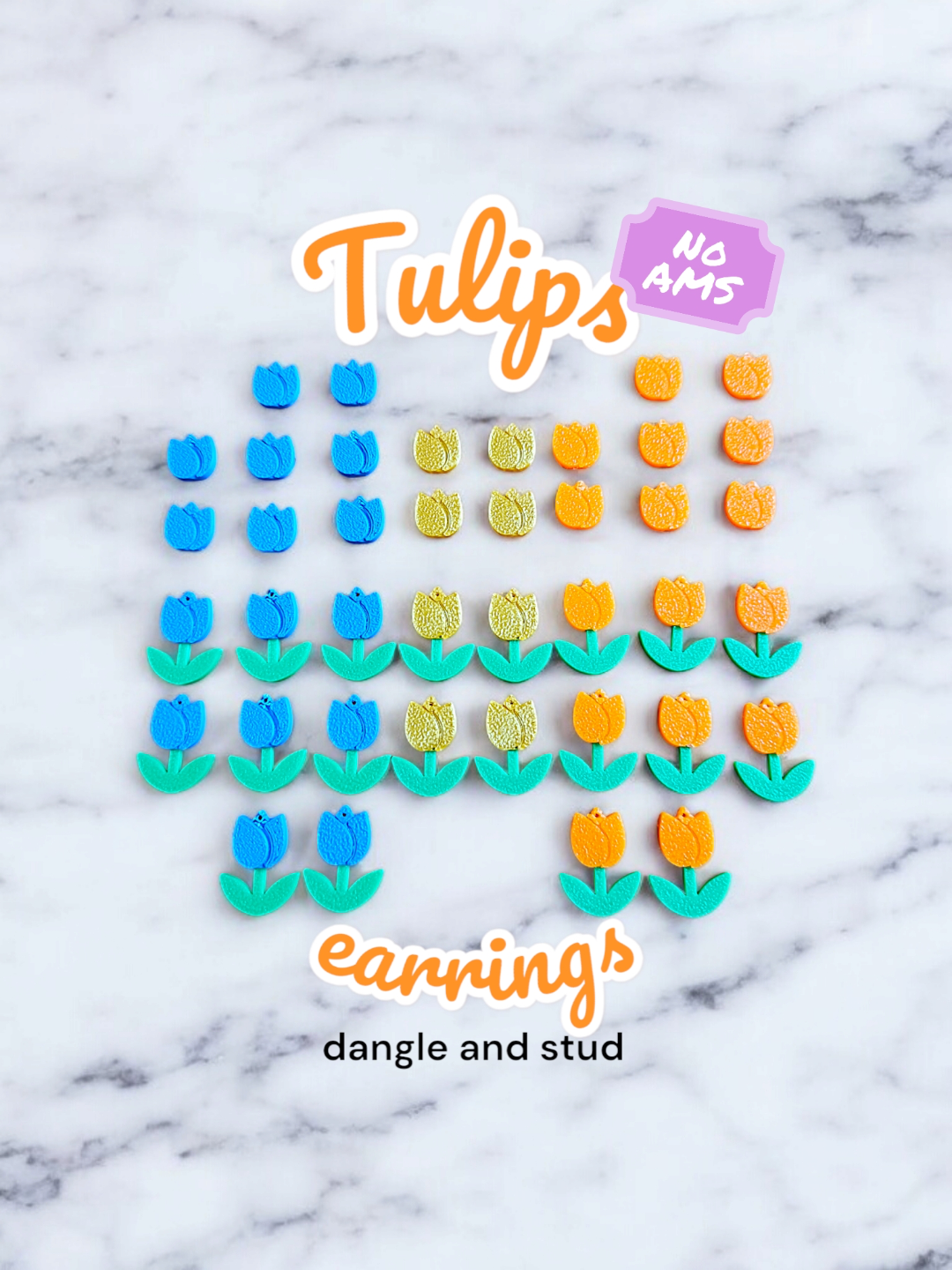 Tulips earrings