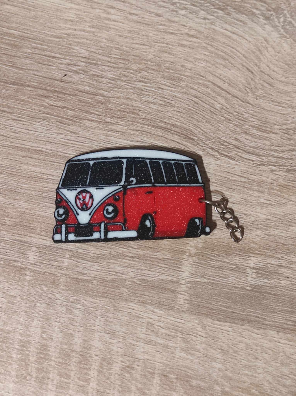 Tooned VW T1 Bus Keychain