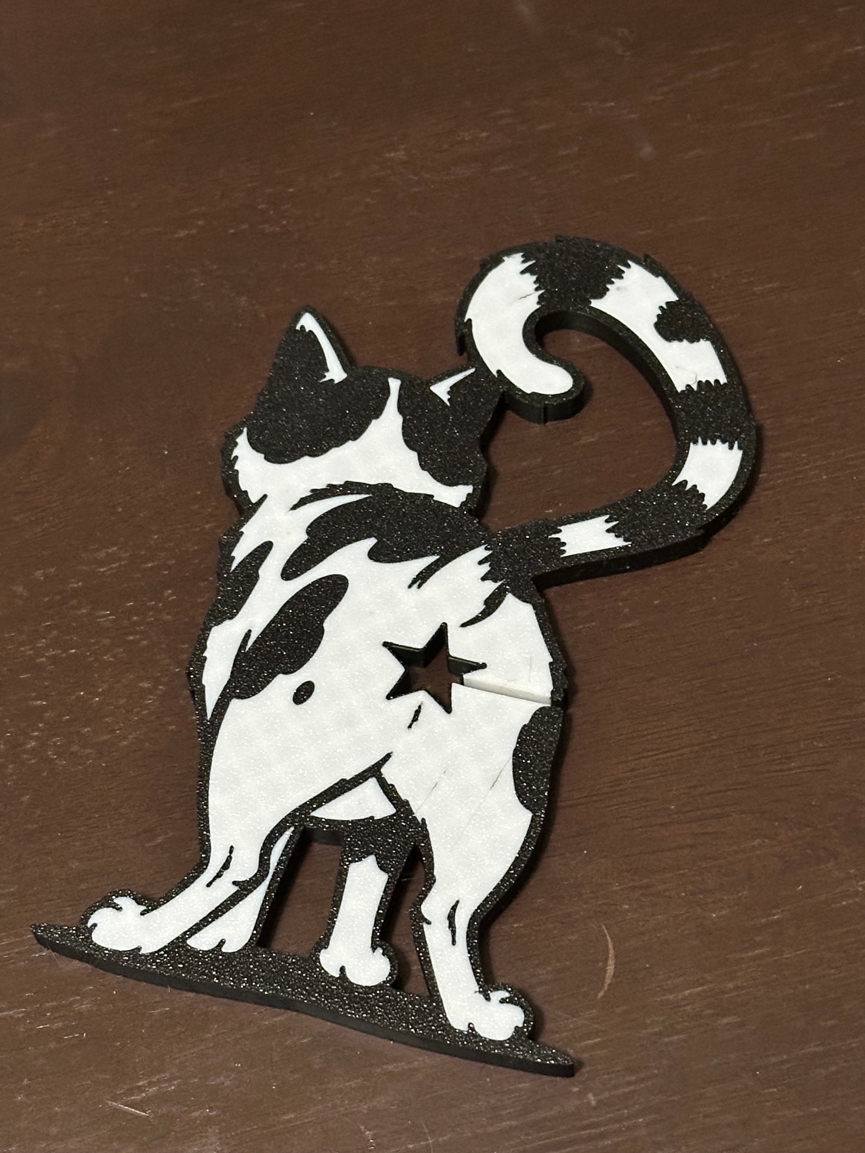 Cat Butt Bread Clip with Channel for bag