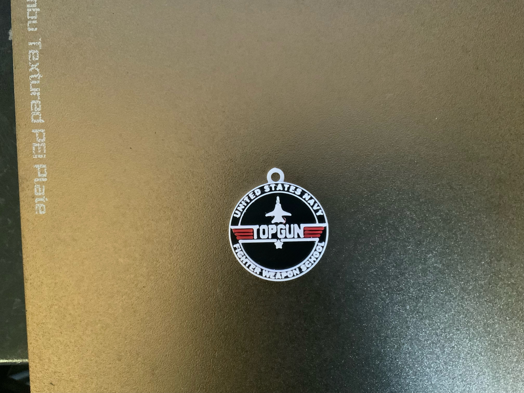 top gun keychain/necklace charm(free commercial)