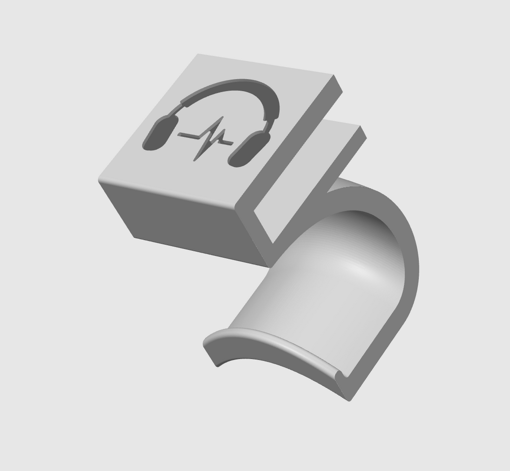 Headphones desk grip