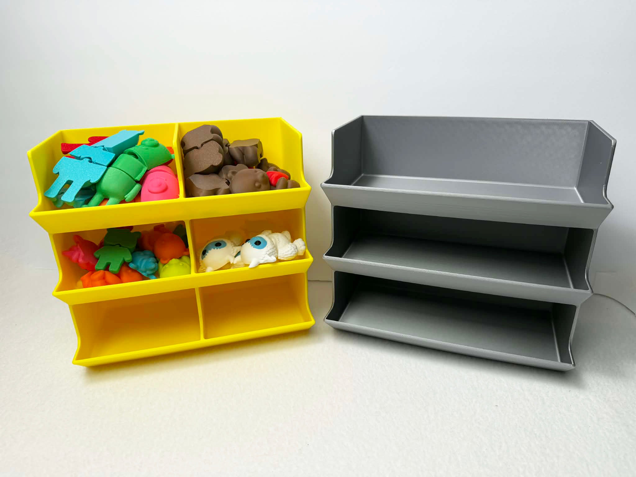 Open bin vertical display
