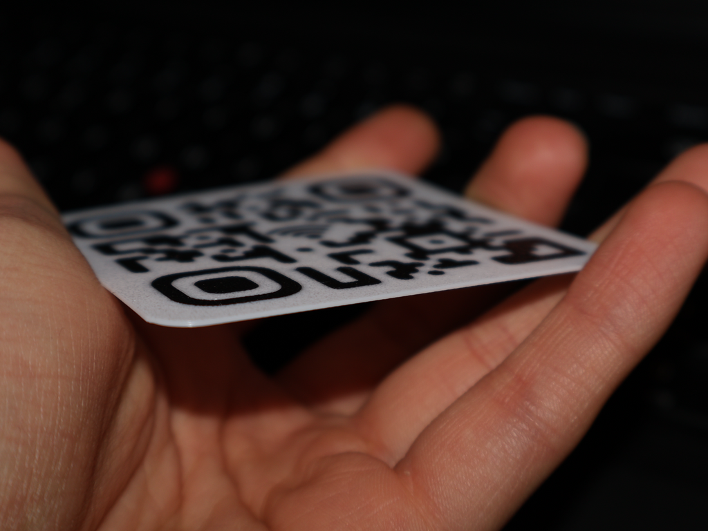 Not a wifi QR code Thin Never Gonna Give You Up