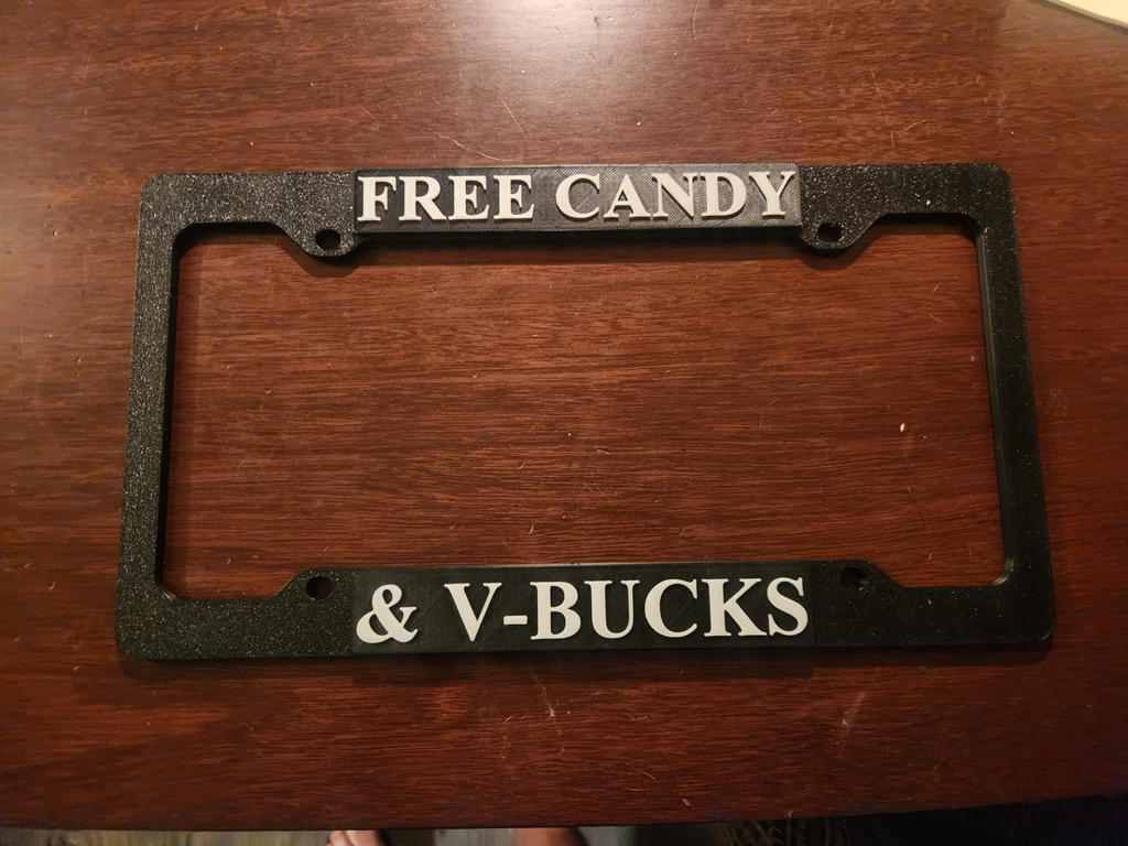 Customizable License Plate Frame (12" American)