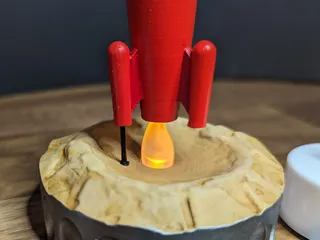 Blast Off! The electric tea light rocket