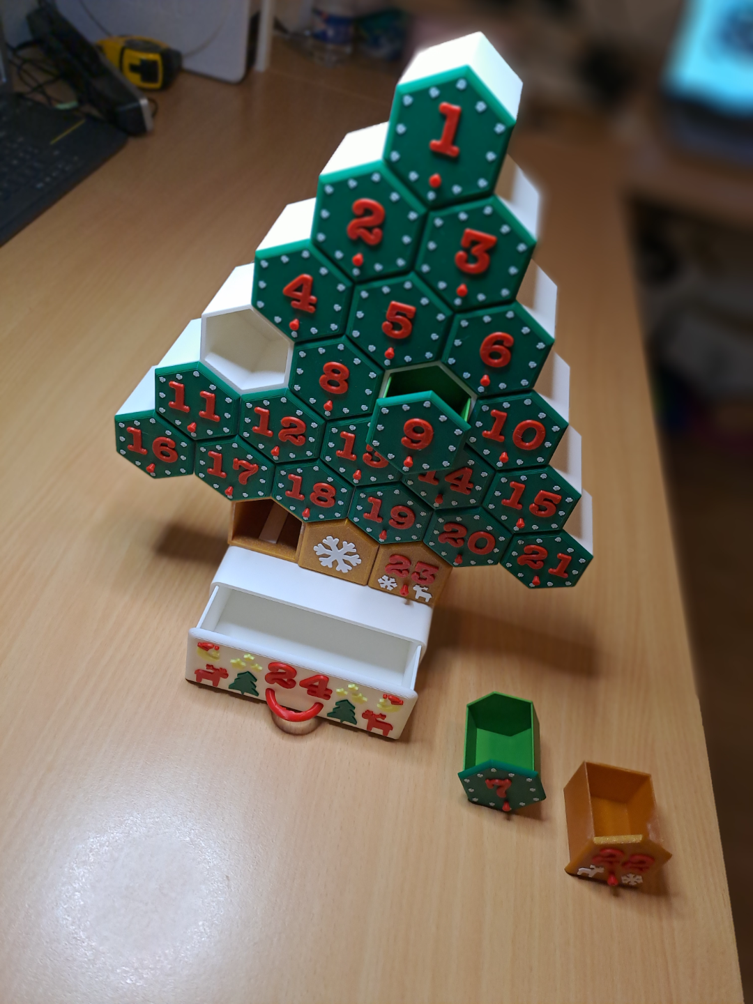 Christmas Advent Calendar Tree Shaped