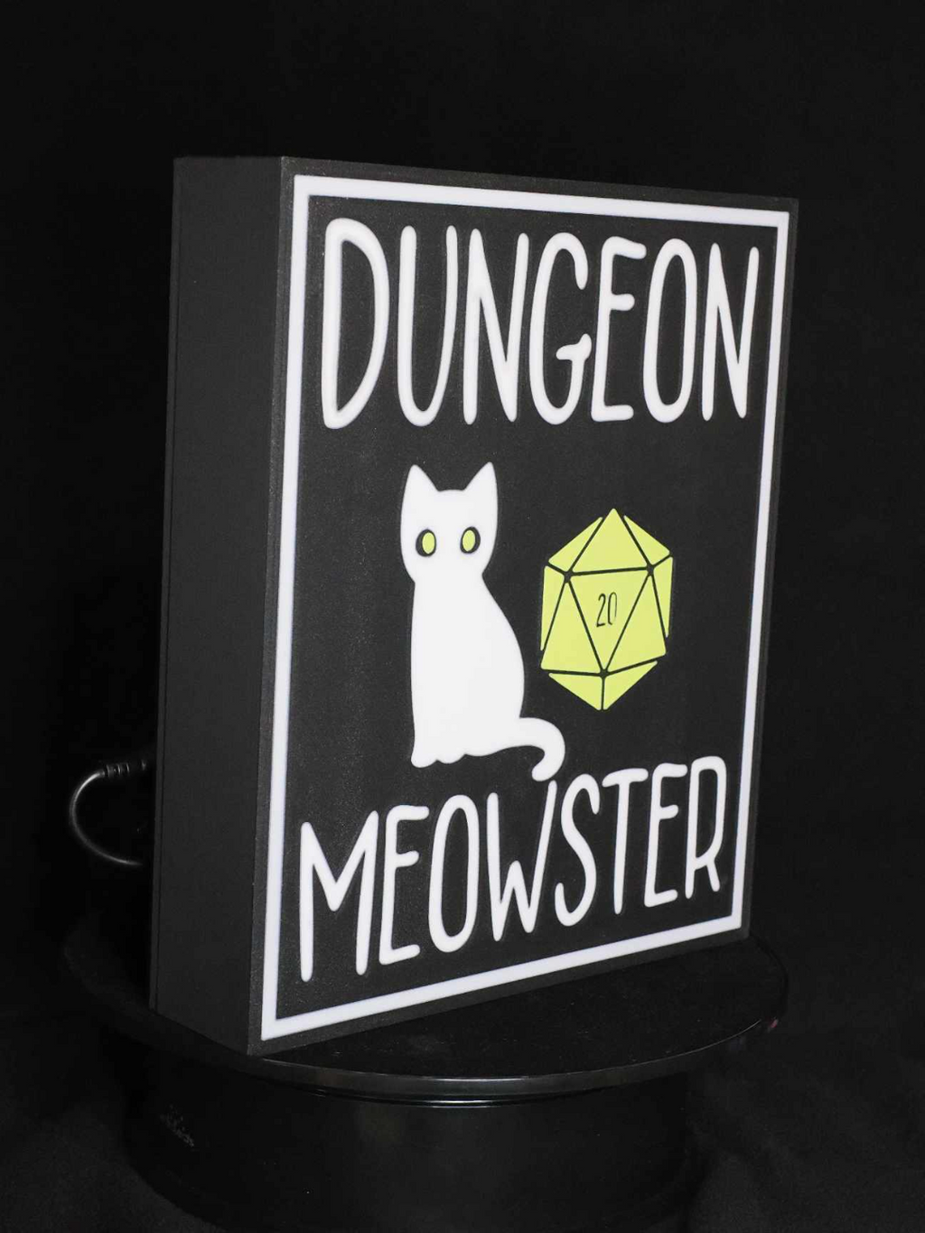 Dungeon Meowster LED Light Box