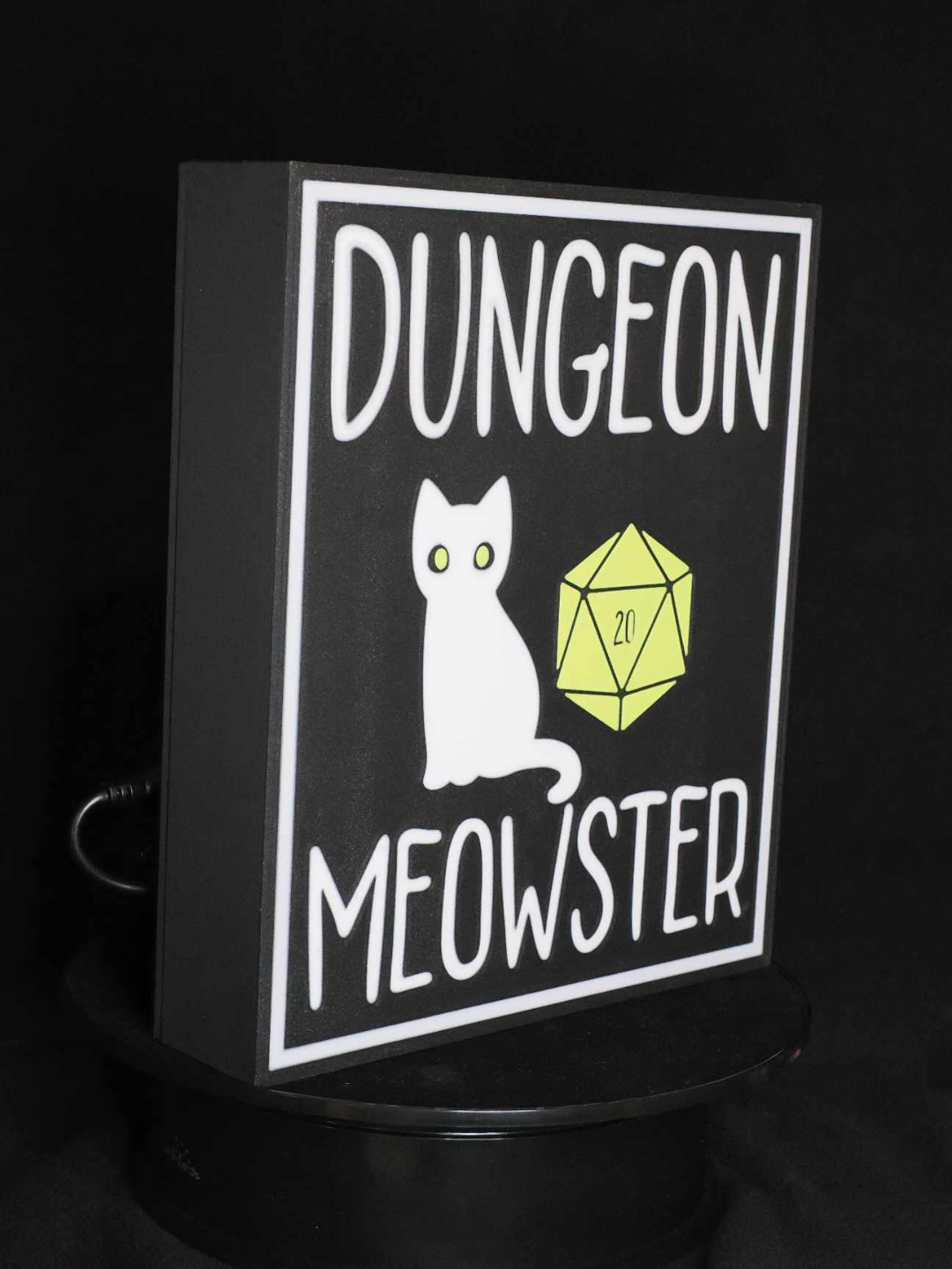 Dungeon Meowster LED Light Box