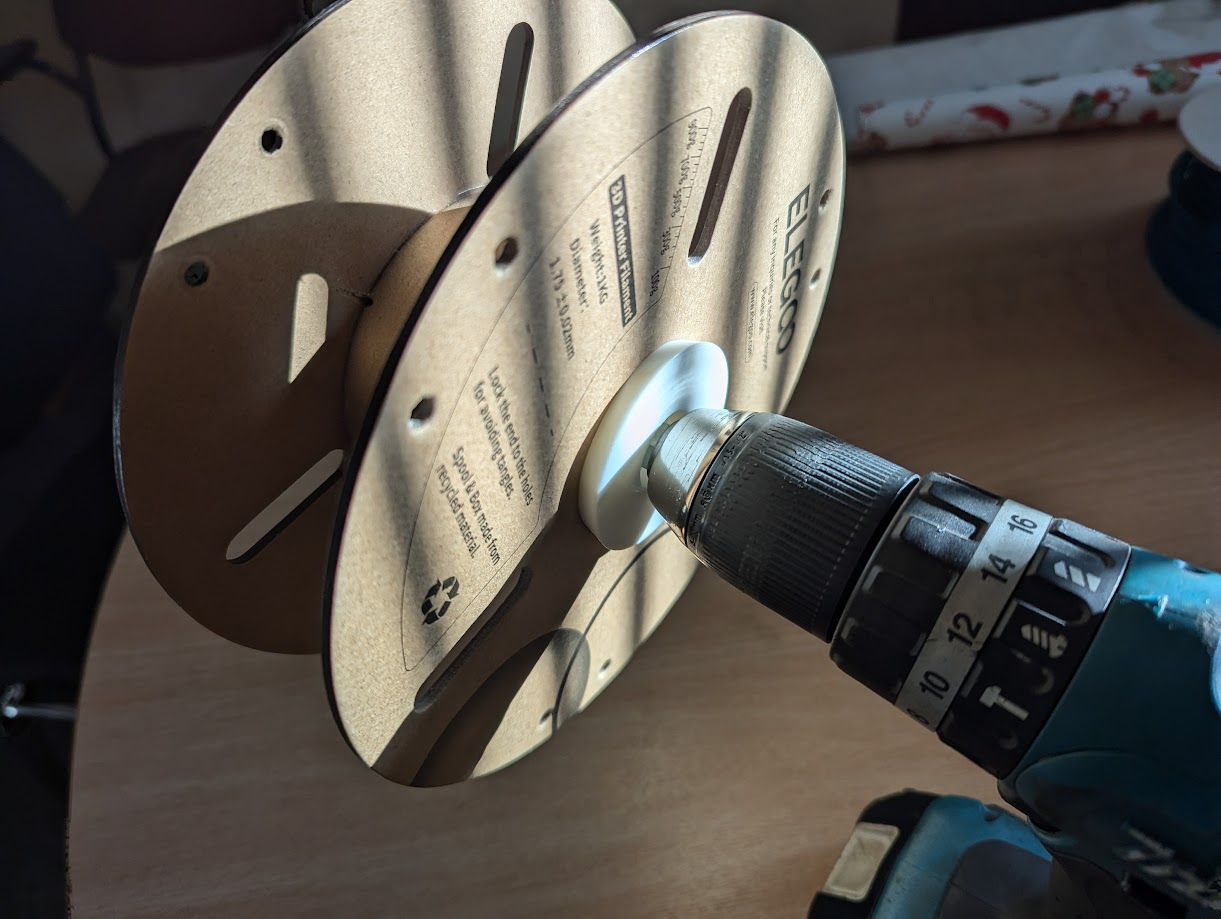 Simple Spool Winder - M8 Bolt - 47-58 Spool ID