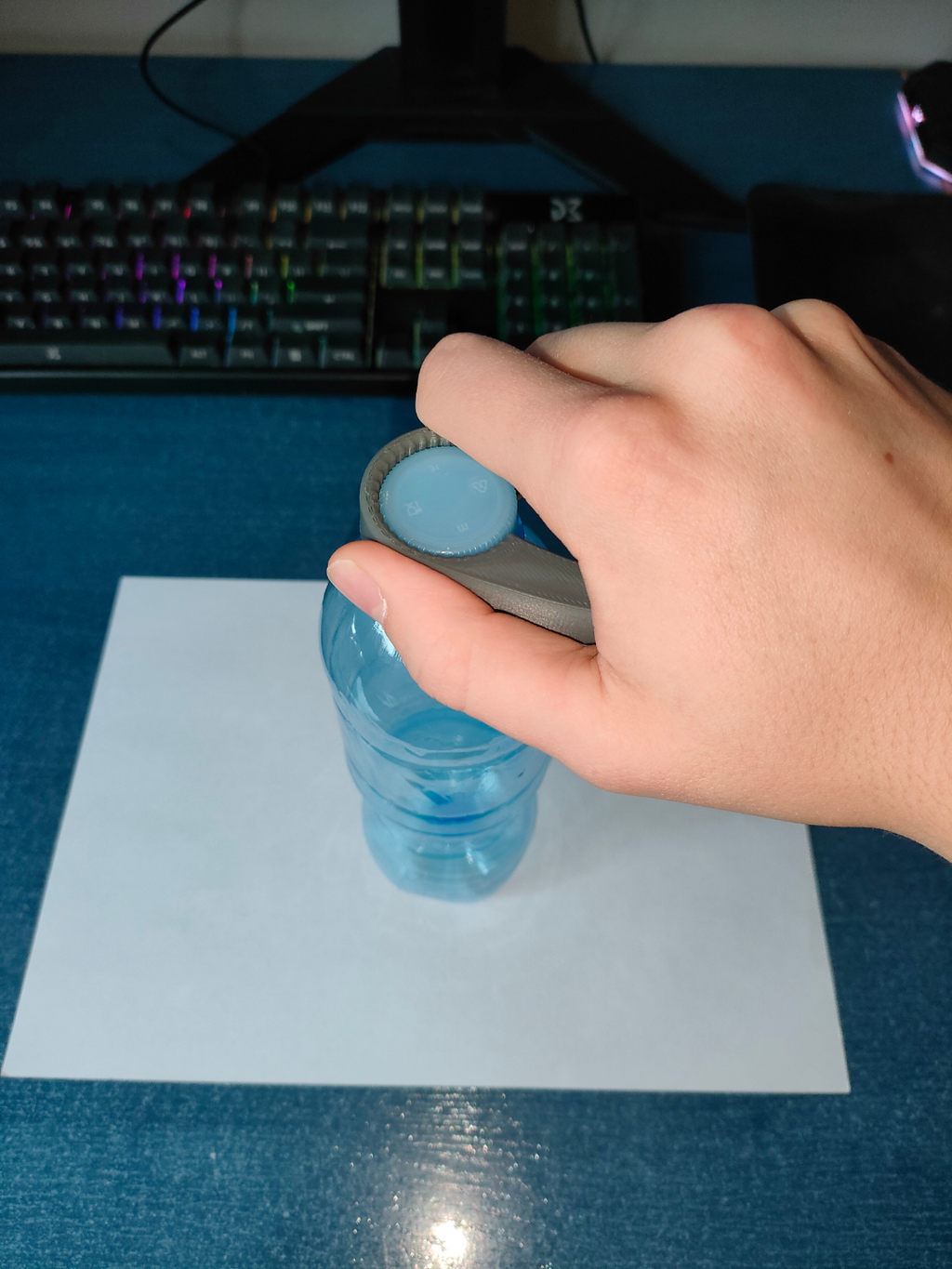 Plastic bottle opener