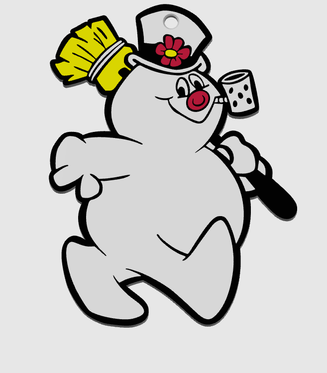 Frosty the Snow man keychain