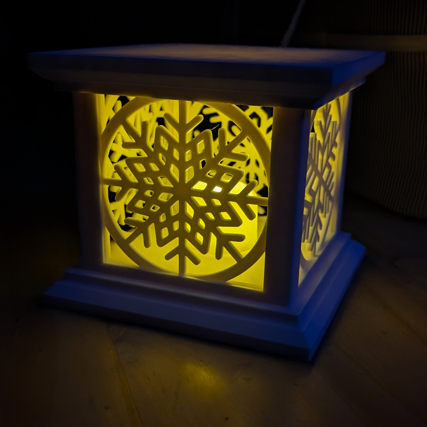 Snowflake Tea Light Lantern Modular Panels