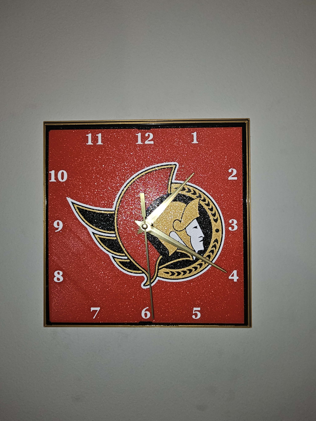 Ottawa Senators Clock Face