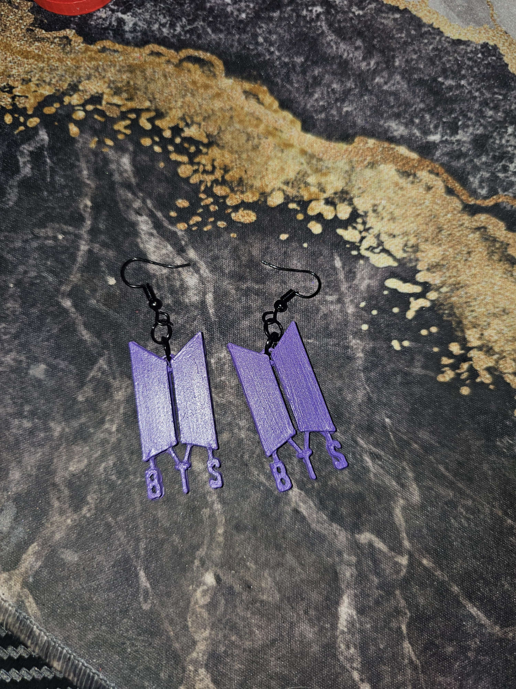 BTS Earrings | Wireframe | Solid
