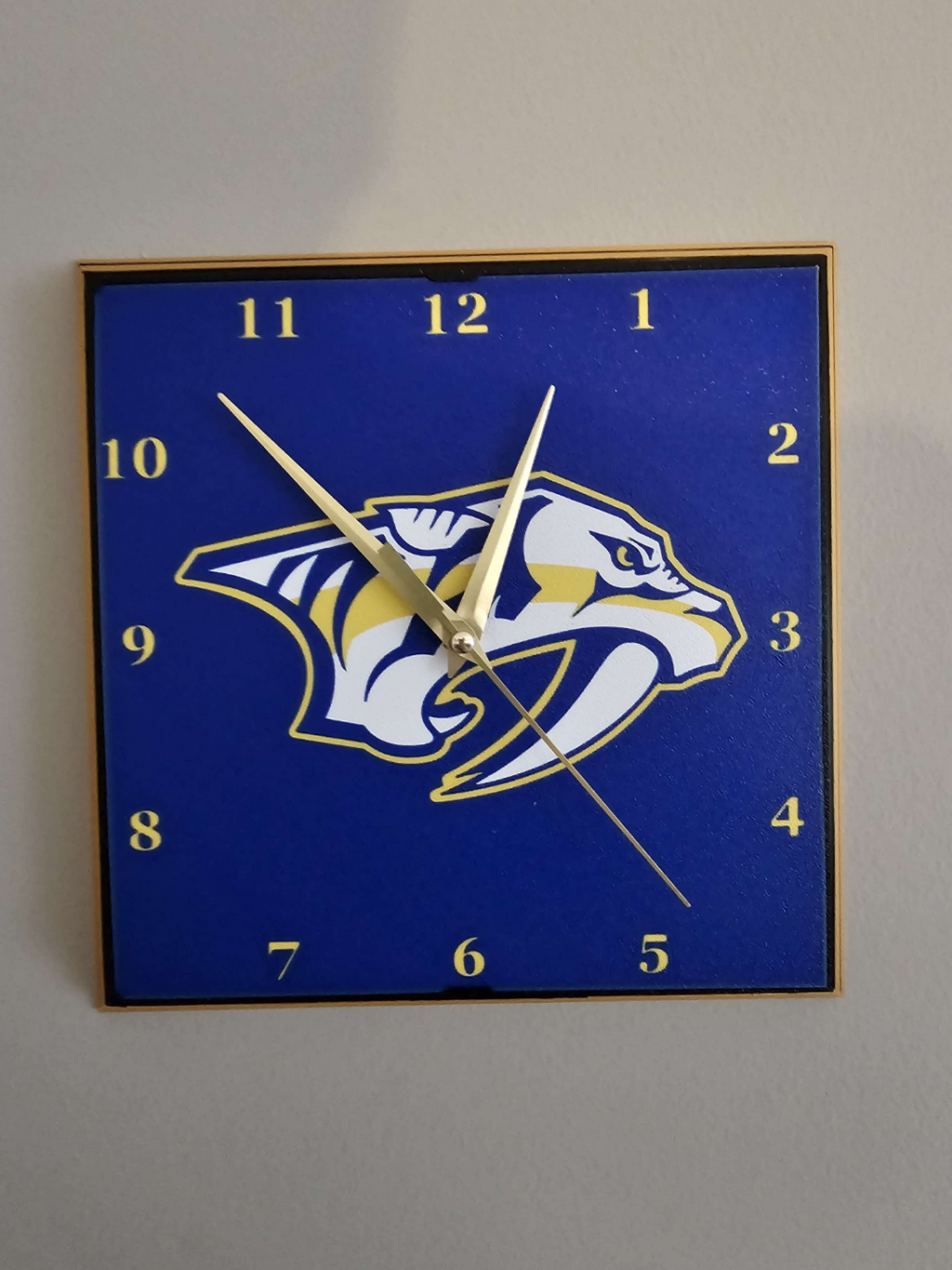 Nashville Predators Clock Face