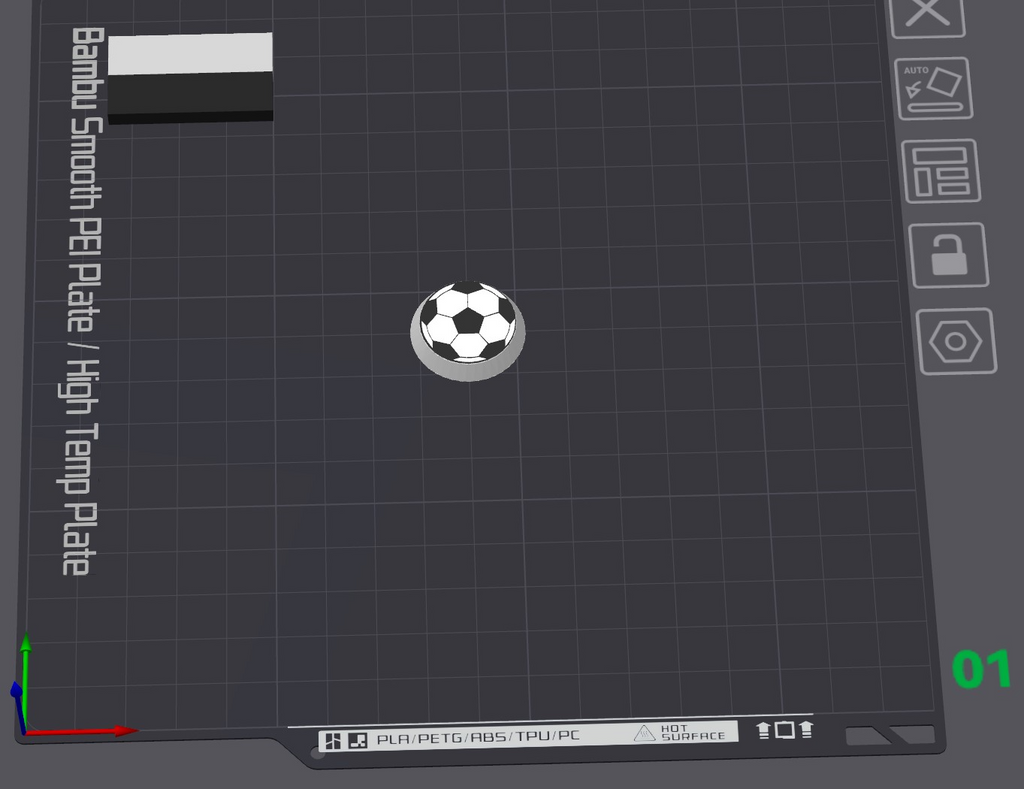 A1 / A1 Mini Football Extruder Wheel