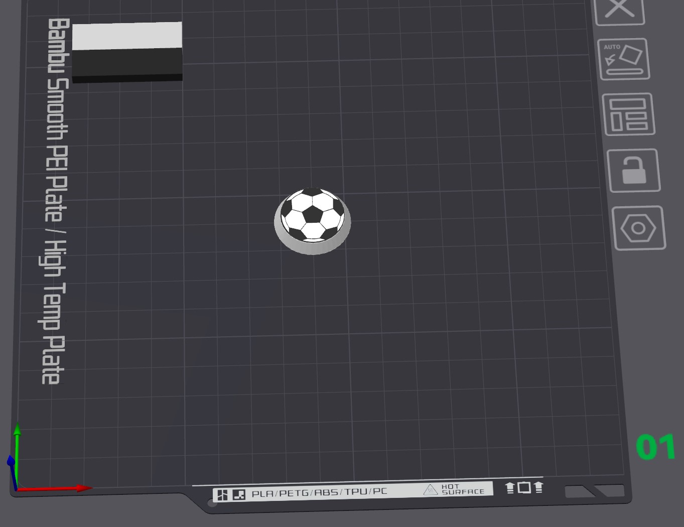 A1 / A1 Mini Football Extruder Wheel