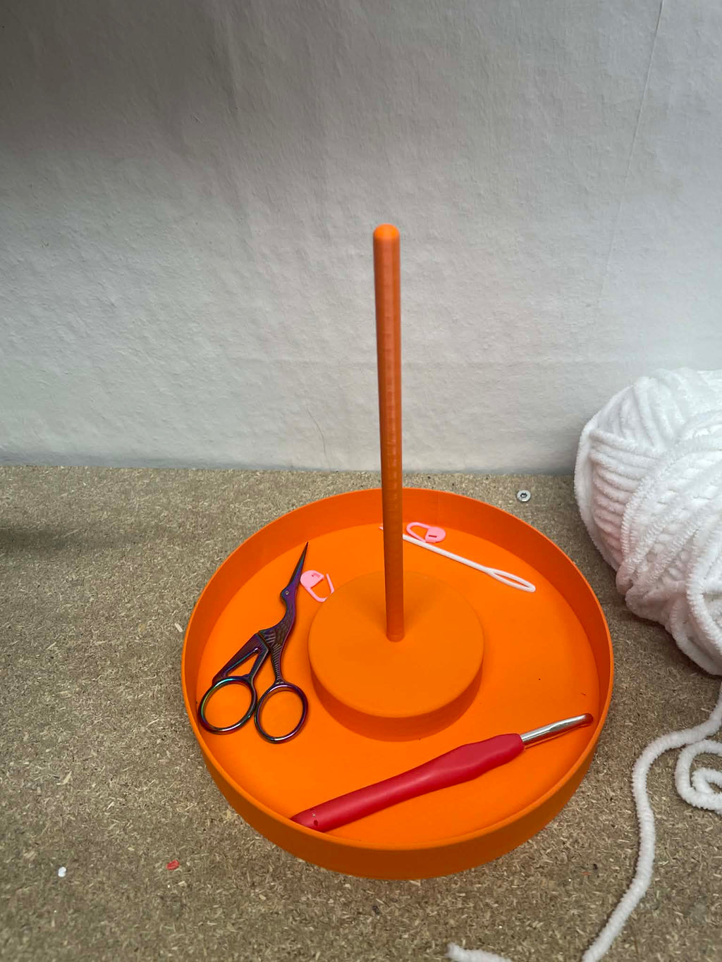 Simple Yarn Holder with storage