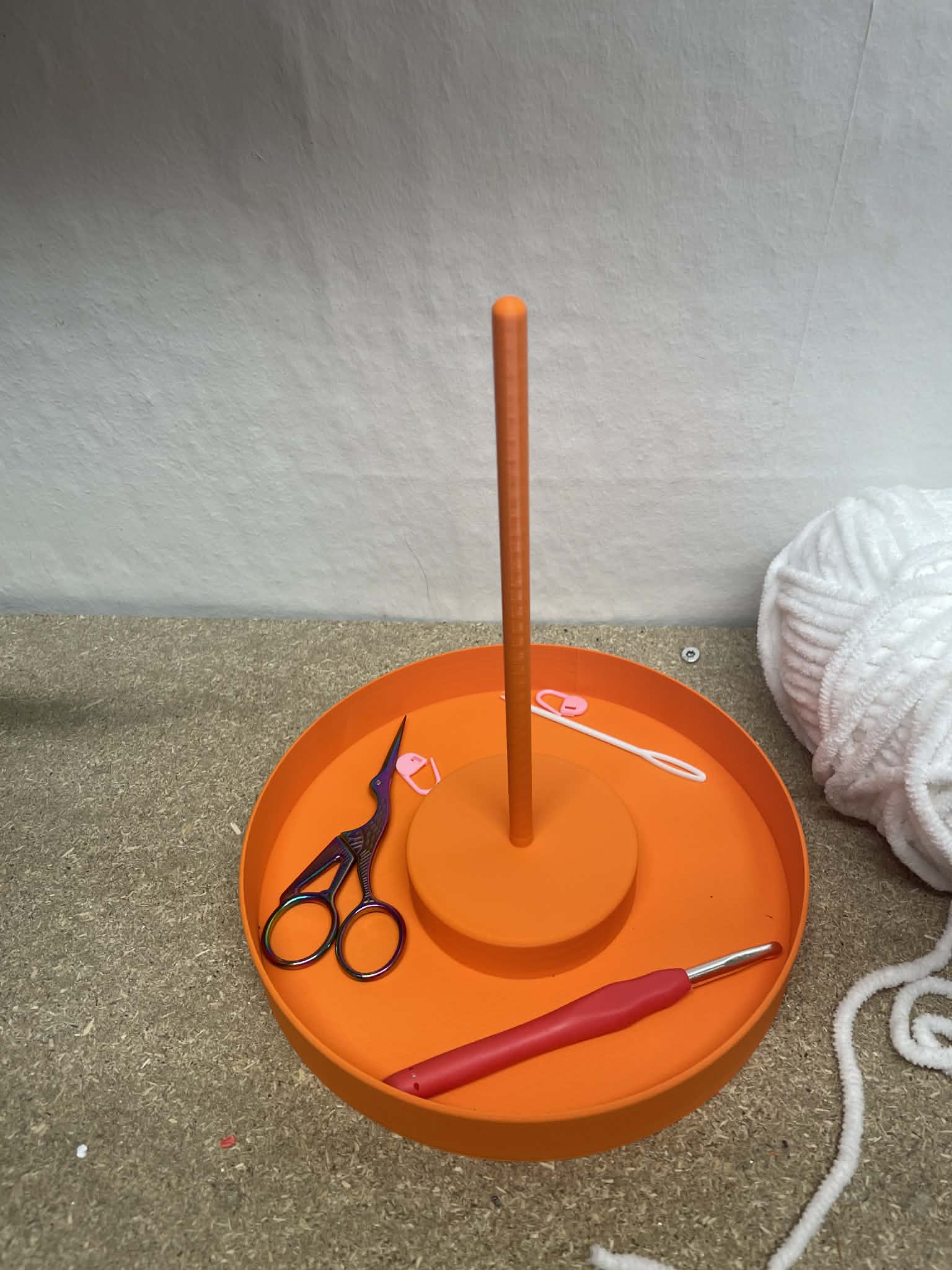 Simple Yarn Holder with storage