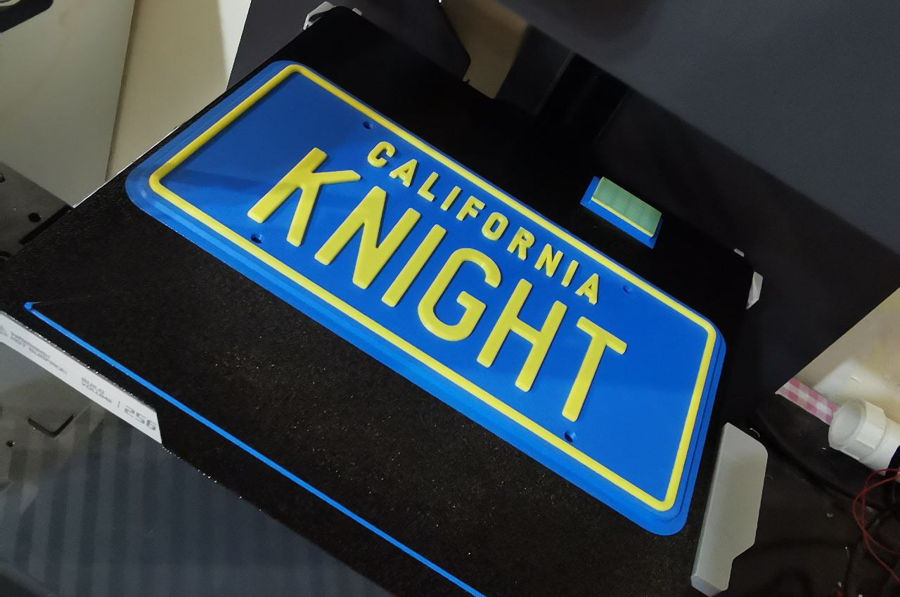 Knight Rider Plate