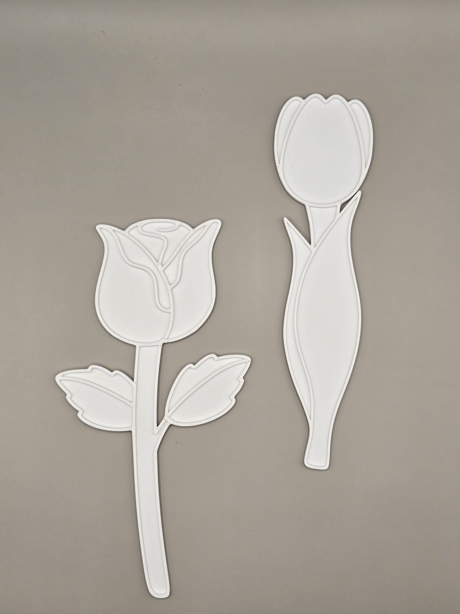 Flower Rose Tulip Craft Coloring Set 4