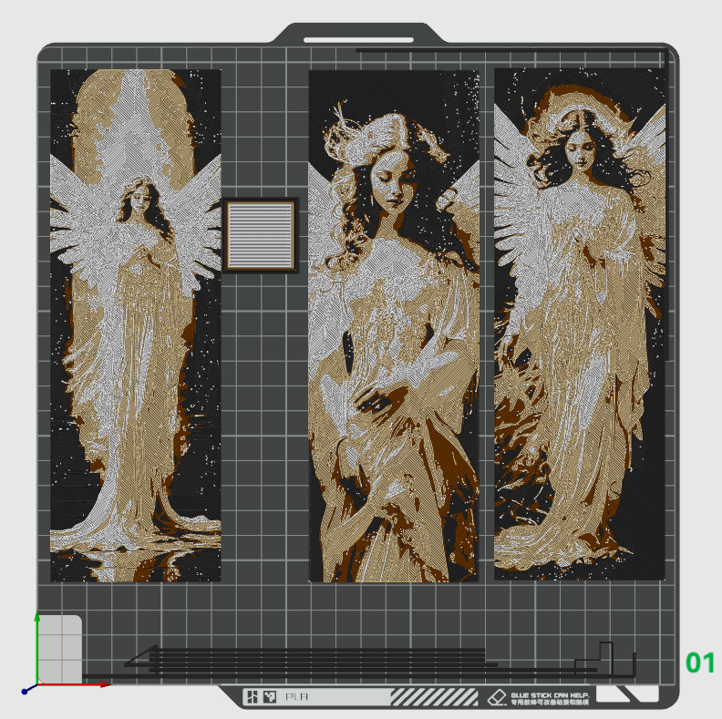 Heavenly Messenger - Angels - Set of 3 Bookmarks