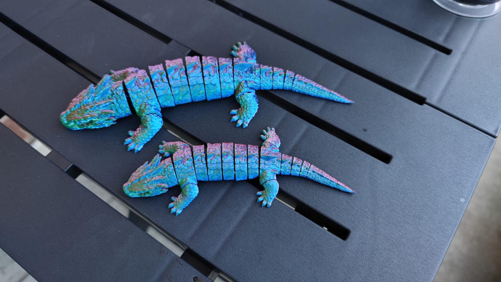 Crystal Flexi Dragon - Articulated Dark Dragon