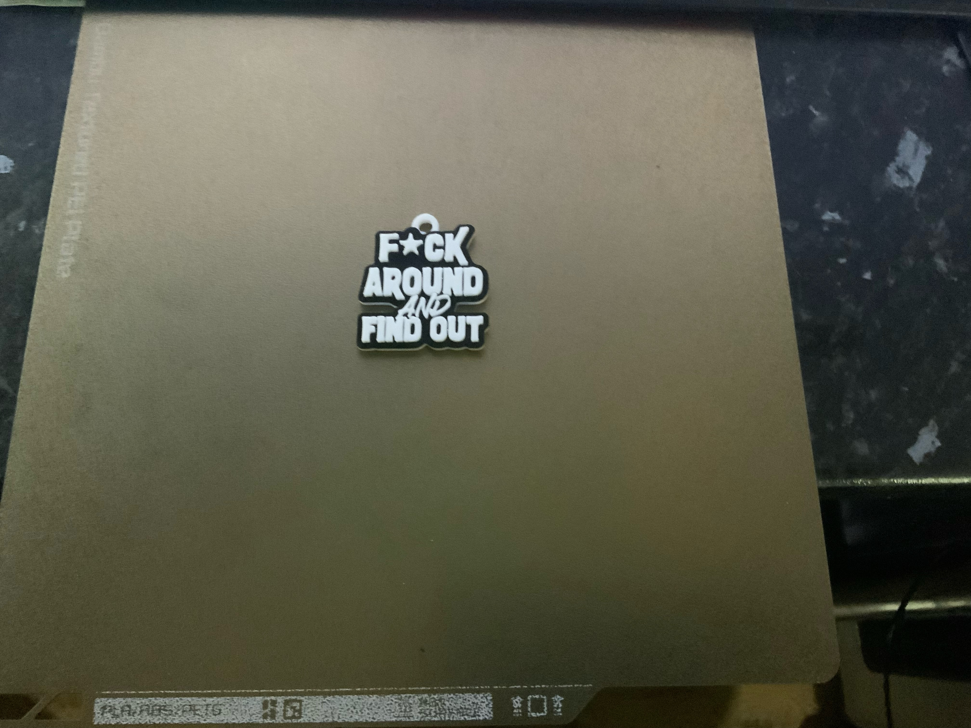 f--k around fun keychain /charm (free commercial)