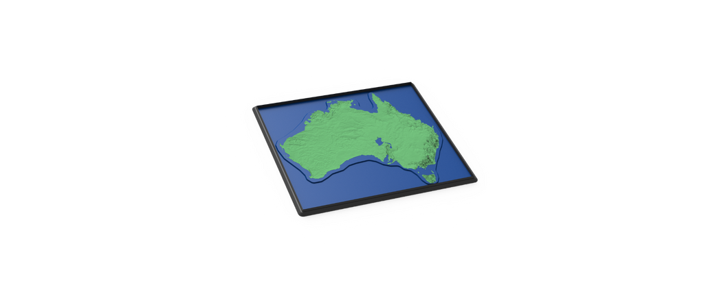 Australian Geography Relief