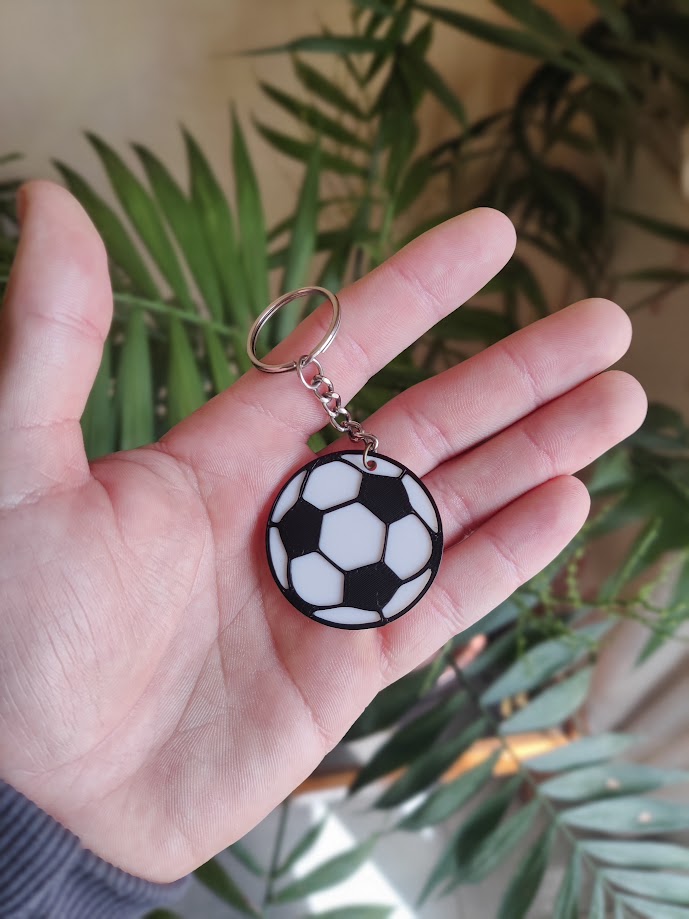 Llavero Pelota de Futbol con Relieve