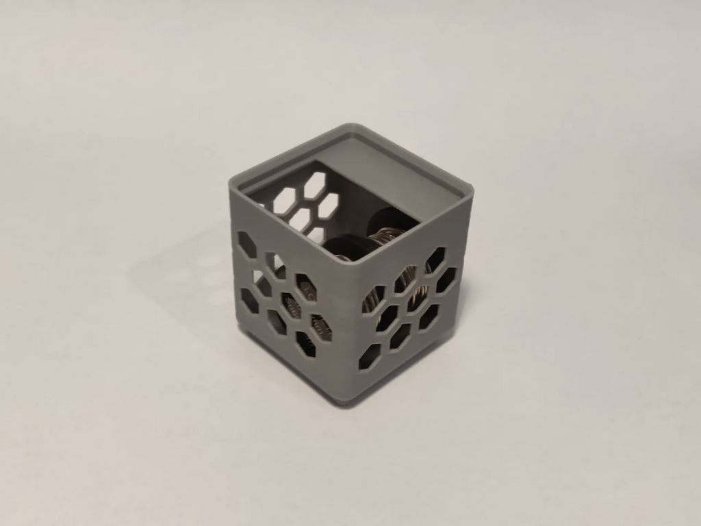 Gridfinity Bin 1x1 - Hex Wall