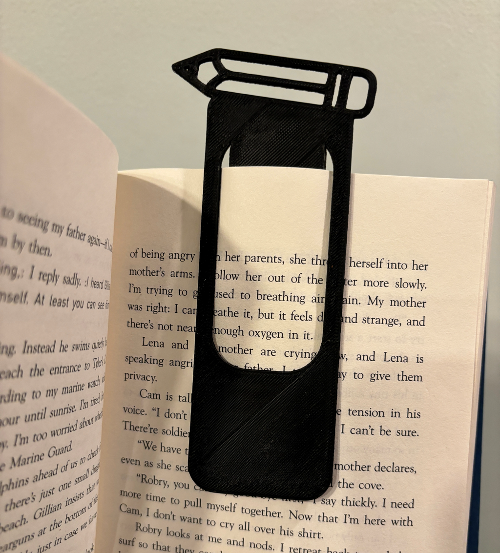 School Pencil Bookmark