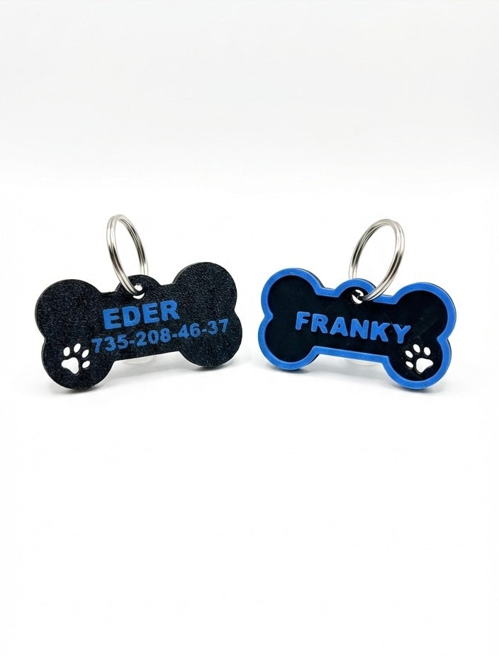 Placa para perro personalizable