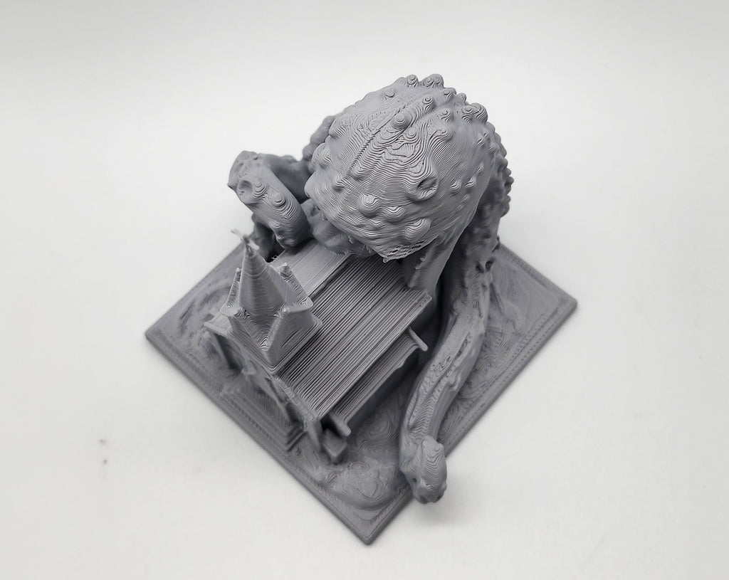 Cosmic Horror eating a Church Miniature
