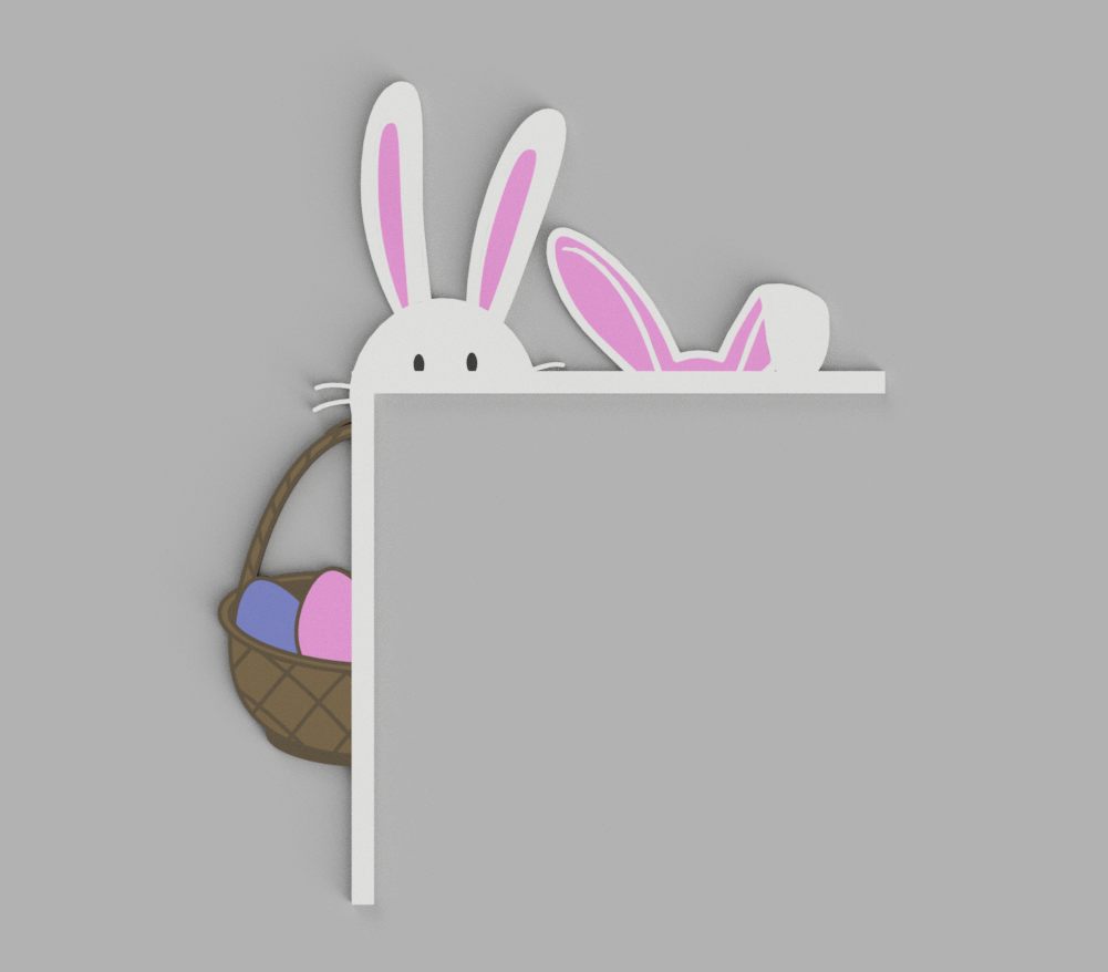 Easter Bunny Door Corner