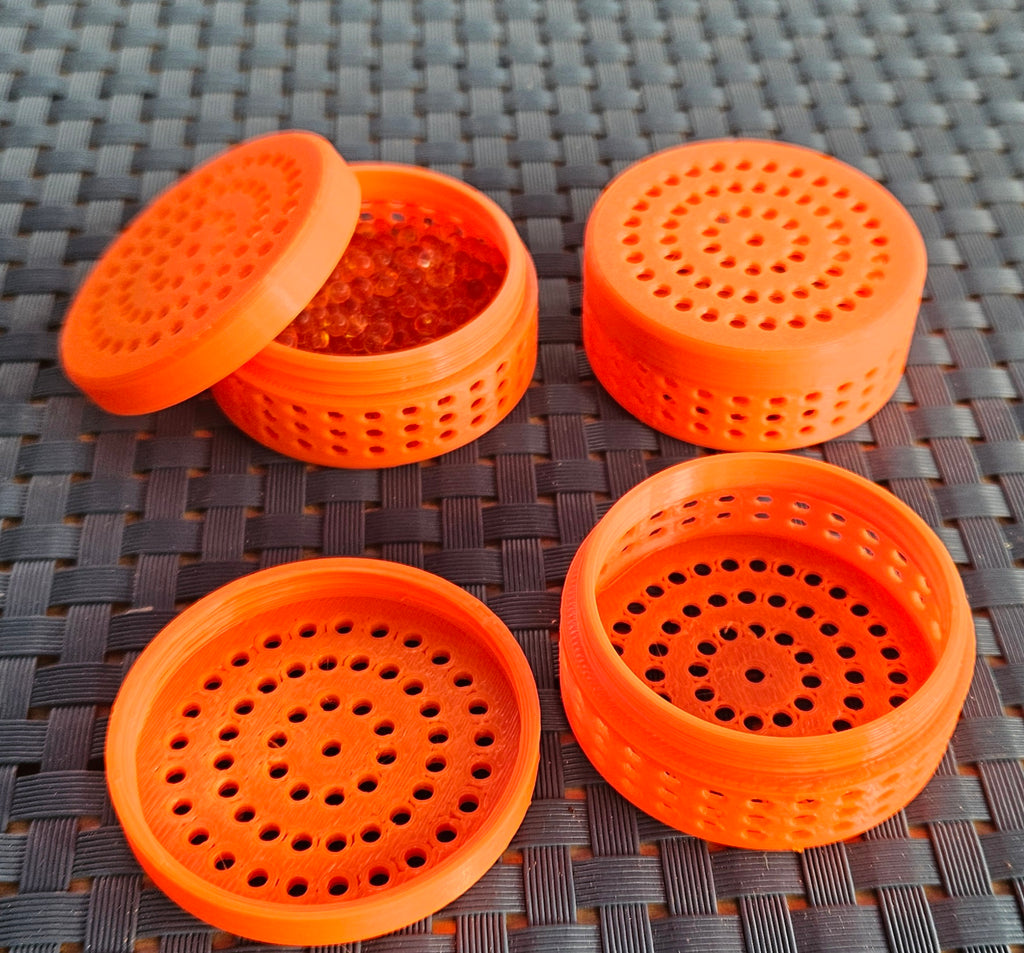 Round silica gel box with thread V2