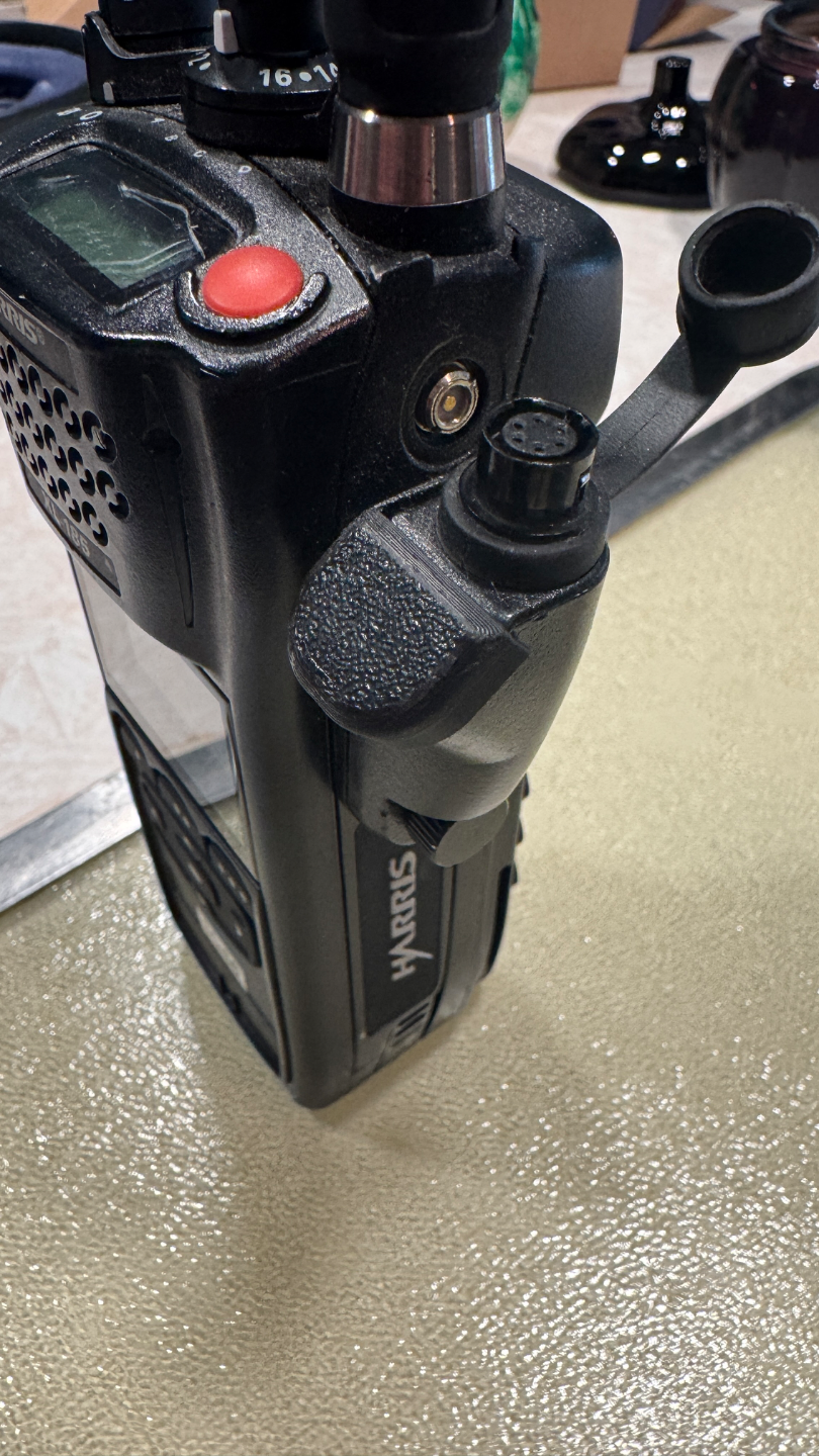 Harris XL185 Hawk Lapel Mic Adapter Button Cover