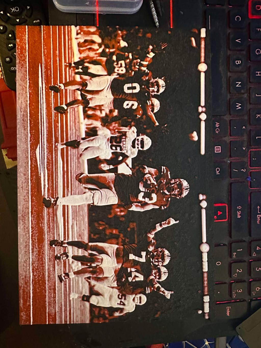 Jack Sawyer running for endzone
