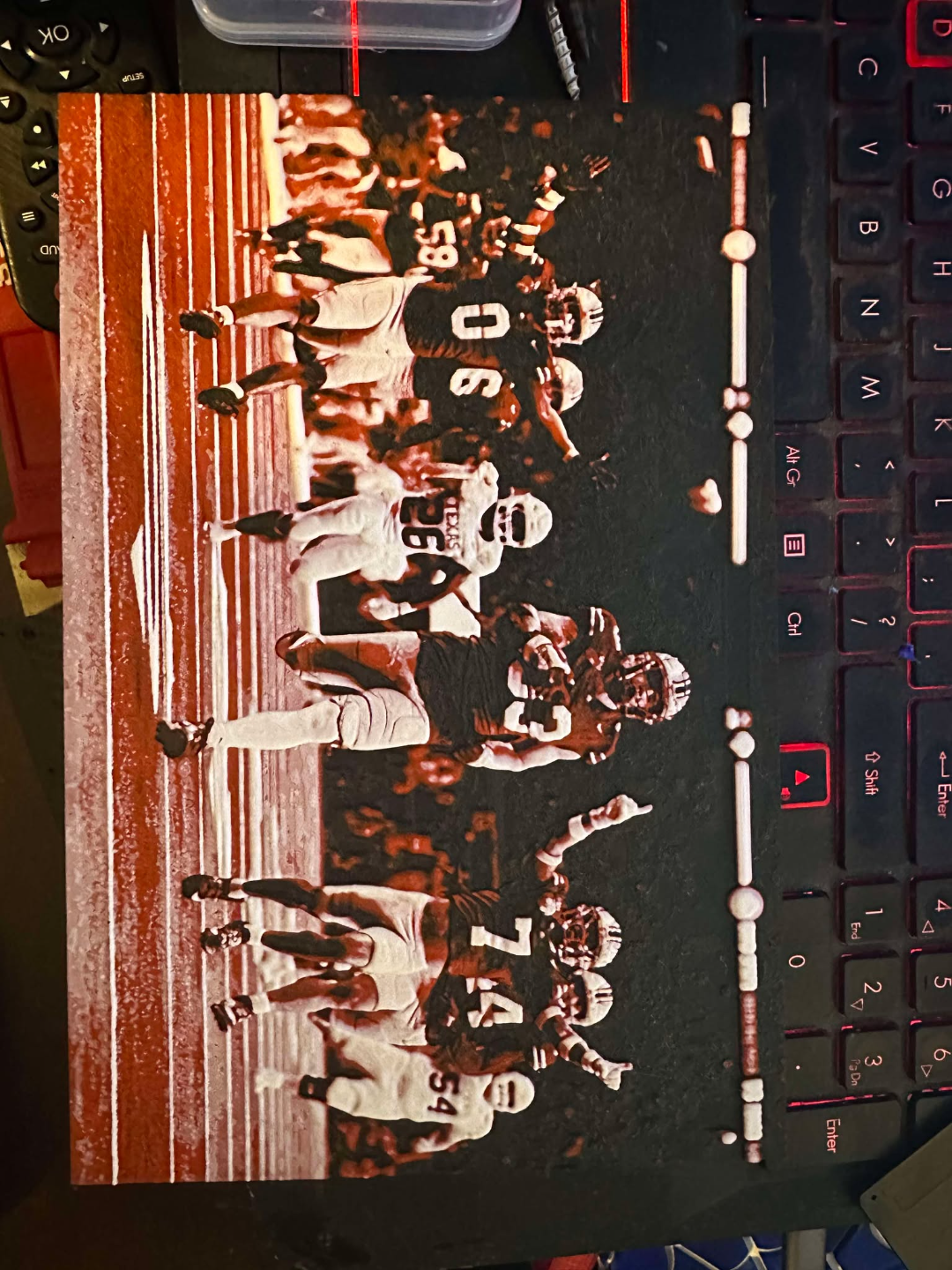 Jack Sawyer running for endzone