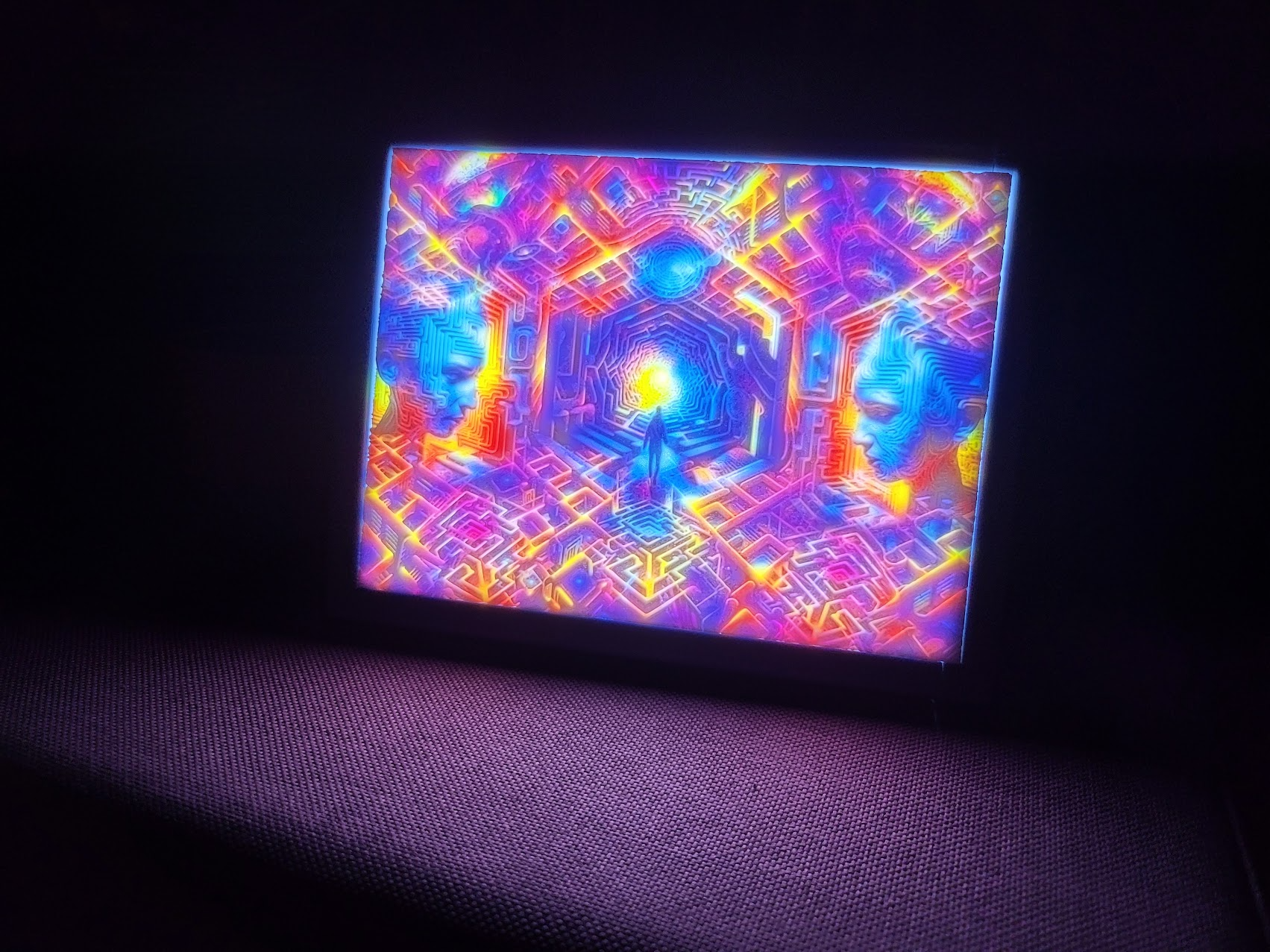 Virtual world CMYK Lithophane