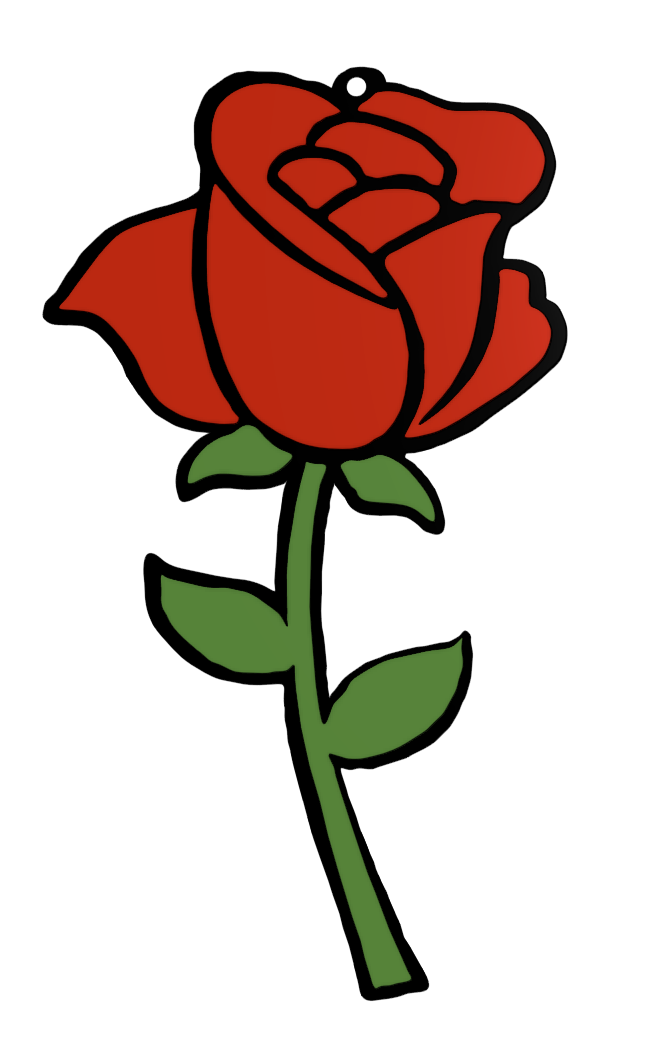 Rose Keychain